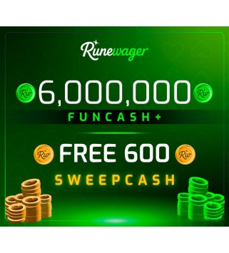 Runewager 6000000 Fun Cash + FREE 600 Sweep Cash Key GLOBAL